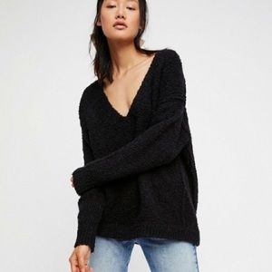 Free People Lofty V-Neck Sweater